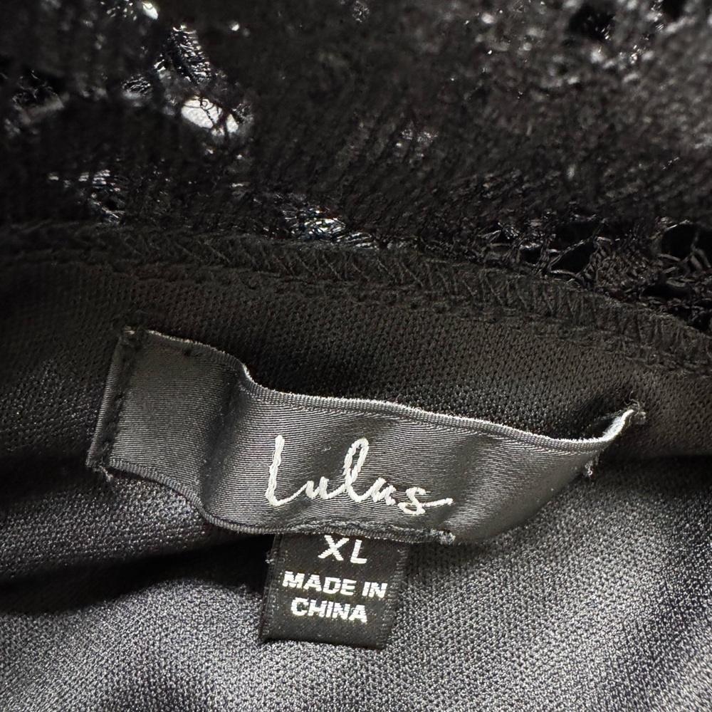 Lulu's Black Lace Midi Dress - Picture 4 of 6